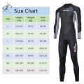 ชุดดำน้ำอุ่นหนา 3 มม. Wetsuit สำหรับผู้ชายเหมาะสำหรับการว่ายน้ำ / ดำน้ำลึก / ดำน้ำตื้น / โต้คลื่น ชุดดำน้ำชาย. 