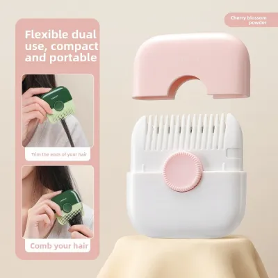 【COD&Fast Delivery】Dual Side 2 In 1 Hair Trimmer Multifunctional Manual Split Ends Trimmer Portable Thinning Tool Hair Cutting Comb Baby Haircut