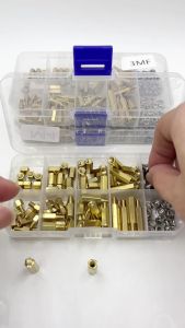 120Pcs M3 Hex Standoff Brass Spacer Pillar Screw Nut Set For PCB Board