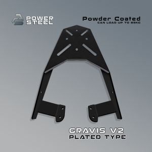 Top Box Bracket for Yamaha Mio Gravis Version 2 /POWDER COATED / Gravis v2 Accessories / POWER STEEL / Heavy Duty/orig