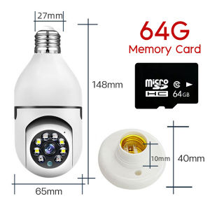 Welloffstar CCTV Camera Wireless WIFI Connected to Mobile Phone 4G Remote Monitoring Network monitor Home Outdoor 360°Panorama HD Night Vision Monitor With Audio and Speaker APP