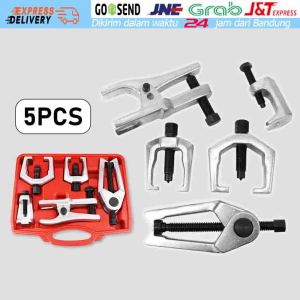 【Ready Stock】5PCS/Set Perlengkapan Peralatan Mobil Heavy Duty Mobil Treker Ball Joint Separator Arm Puller Remover Ball Extractor Penarik Kepala Bola Tie Rod Remover Alat Perbaikan Mobil