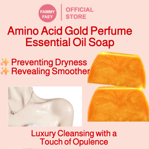 【FAMMY FAEY】Amino Acid Handmade Perfume Gold Essential Oil Soap Gold Soap Gram Quantity