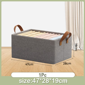 Rtong Storage Box Clothes Organizer 80L 110L Specification Folding Clothes Organizer Storage Foldable Wardrobe With Visible Window