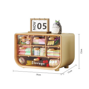 Desktop Storage Box Transparent Multi-layer Drawer Pen Holder Hand Ledger Stationery Office Desk Work Position Shelf