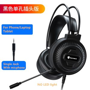 Cool Wired Headphones With Microphone Headset Gamer PC Headphone Headband Stereo Game Earphone For Phone/Laptop/Tablet