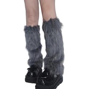 รองเท้าบู๊ตนุ่มหนาอบอุ่นถุงเท้าผู้หญิง Essential ฤดูหนาวปลอกหุ้มขาโต๊ะขนยาวทำจากโพลีเอสเตอร์เนื้อนุ่ม