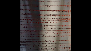 Sparkly Red Chokers Necklaces Red Resin Drop Necklace Unique Red Resin Pendant Clavicle Chain