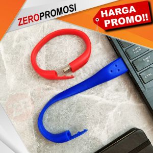 Custom Flashdisk Gelang Karet FDBR02 Cetak Logo
