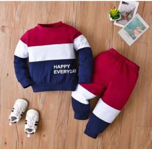 Setelan Anak Set Baju Kaos dan Celana Joger Panjang Anak Laki-Laki dan Perempuan Model Kombinasi Warna Usia 1-5 Tahun - Fashion Anak