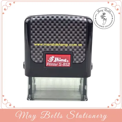 (BẢO HÀNH MẶT DẤU) Khắc Con Dấu tên Mộc tên Dấu tên 1 dòng theo yêu cầu Shiny S852 Đã Sẵn Mực