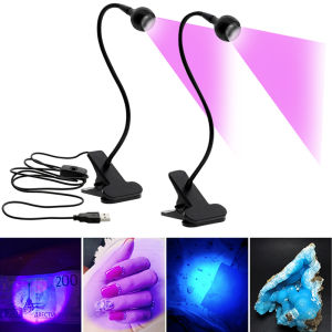 Led Table Light Ultraviolet Lights Lampe Uv Led Desk Lamp Mini Uv Gel Curing Light Nail Dryer for Diy Nail Art for Cash Medical Detector