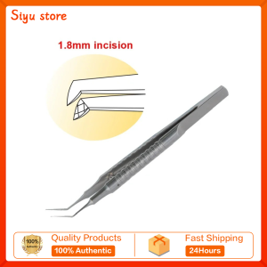 MICS Capsulorhexis Forceps Eye Tweezers Clamp Stainless Steel Eyelid Tools Ophthalmic Instrument Health equipment