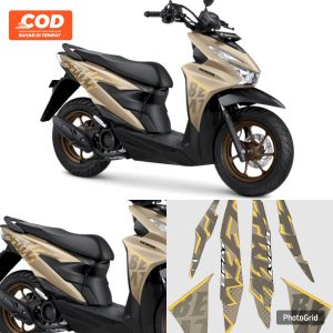 Striping sticker lis body Honda Beat Street 2024 2025 full list motor standar kualitas termurah Fullset