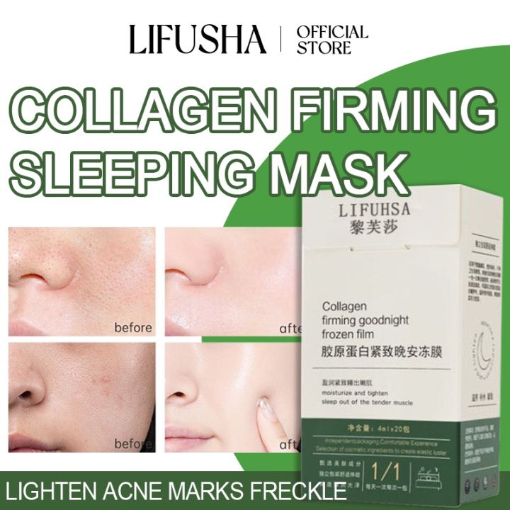 ORIGINAL 20pcs in 1 box LFSHA Collagen Firming Sleeping Mask(20sachets ...