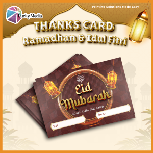 [10pcs] Kartu Ucapan Eid Mubarak 6x9 Thanks Card Idul Fitri Lebaran Ramadan Puasa Greeting Card B