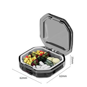Portable Medicine Box 7-Day Packaging One Week Large Capacity Pill Portable Medicine Box Packaging Box Medicine Dispenser Small Medicine Box