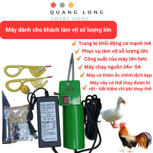 Máy nhổ lông vịt cầm tay QUANG LONG - Công suất mạnh mẽ - Dễ sử dụng - Tiết kiệm thời gian -Chạy chuyên điện và chạy điện + pin