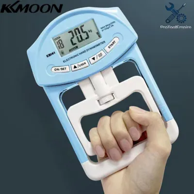 KKmoon Kỹ thuật số Lực kế tay Màn hình LCD Hiển thị Máy tăng cường tay điện tử Máy đo độ bám có thể điều chỉnh
