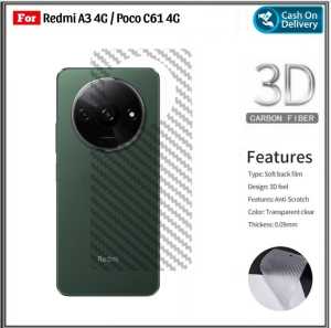 PROMO ALVA Garskin Xiaomi Redmi A3 4G 13 4G 12 2023 K20 K20 Pro Anti Gores Belakang Carbon Skin Pengiriman Cepat