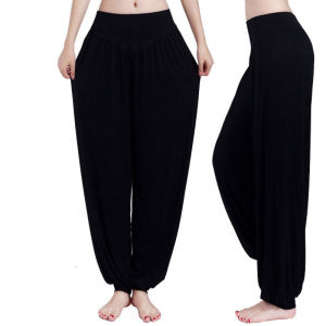VTTO Women Yoga Pants Casual Loose Leisure Plus Size Yoga leggings Dance Long Pants Loose TaiChi Sports Pants Modal Pants Yoga Clothes