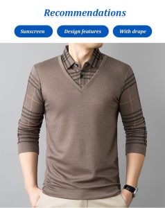 Fashion spring and fall longsleeved Tshirt shirt