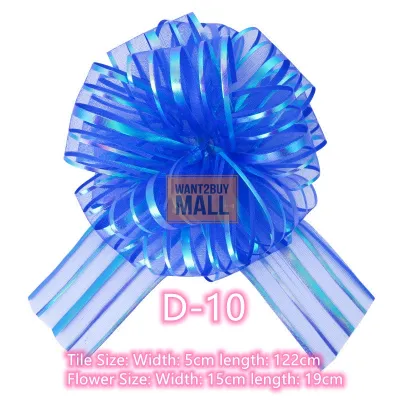 🇲🇾 🏆 30/50mm Handmade Pull Bow Ribbon Flower Ball Birthday Wedding Car Party Gift Wrap Packing DIY Reben Tarik Bunga 手拉花
