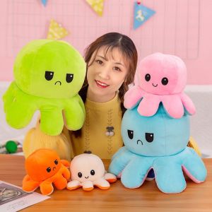 GẤU BÔNG BẠCH TUỘC 2 MẶT CẢM XÚC VẢI MINISO MỀM MỊN AN TOÀN CHO BÉ