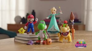The Super Mario Galaxy Movie 5” Action Figures Series 1 – Rosalina Figure with Wand and Clear Stand Accessories - Premium Details 10 Points of Articulation
