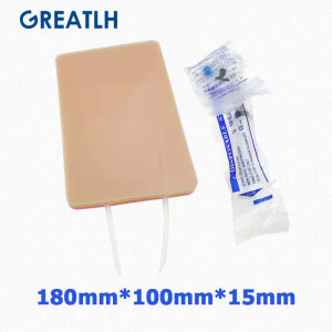GREATLH Vascular Injection Module Puncture Simulation Blood Return Module Skin Suture Training Pad