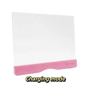 FOUNDTWO Có thể sạc lại. Bảng vẽ có đèn LED Tấm acrylic Có thể xóa được Bảng thông báo acrylic có thể sạc lại Sổ phác thảo Sạc qua cổng Type-C. Bảng vẽ phát sáng nhiều màu sắc Trẻ em