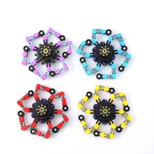 Con quay hồi chuyển cơ học đầu ngón tay taidu con quay MECHA chuỗi Con Quay Giải nén sáng tạo tự làm kỳ lạ mới giảm lực ép con quay bàn tay đồ chơi