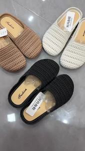 [Free Shipping] Unique Hollowed-Out Closed-Toe Mules for Women 2025 Summer New Roman Style Commuting Mules for Women