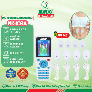 Máy massage xung điện Nikio NK-103A - 4 kênh 8 miếng dán 16 chế độ 20 cường độ tùy chỉnh