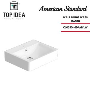American Standard Concept Cube Wall Hung Wash Basin | Bathroom Ceramic Basin | Toilet Sink Basin | CL0550I