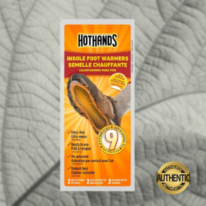 HOTHANDS INSOLE FOOT WARMERS LONG LASTING SAFE NATURAL ODORLESS AIR ACTIVATED WARMERS UP TO 9 HRS warm