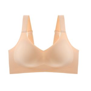 M-3XL 32A-42C Baju Dalam Cantik Wanita Perempuan Seamless Wireless Bra Plus Size Adjustable Strap Hidden Hooks