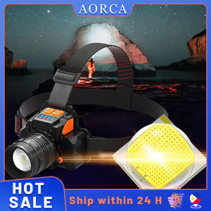 LED Headlamp Flashlight Head Light USB Rechargeable Waterproof Multifunctional For Hiking Camping For Outdoors