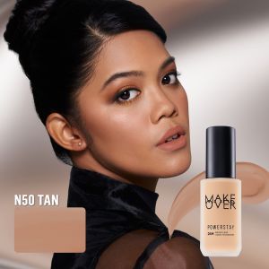 Make Over Powerstay 24H Weightless Liquid Foundation SPF 30 PA+++ Makeup BPOM Tahan Lama 24 Jam Oil Control High Coverage Ringan