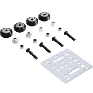Modulars V Slot Rollers Assembly V Gantry Plate for 2020V slot Aluminum Profile in DIY 3D Printing Automation Projects