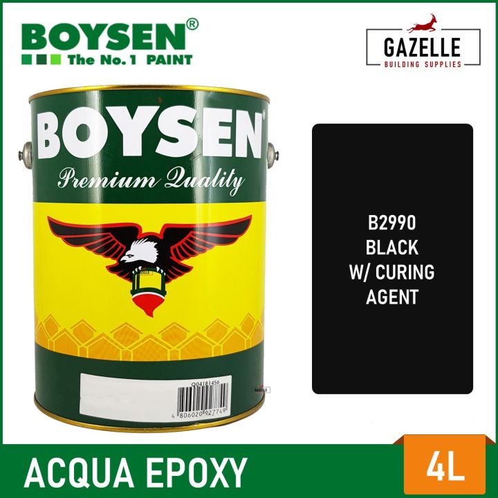 Boysen Acqua Epoxy Black B2990 - 4L w/ Curing Agent | Lazada PH