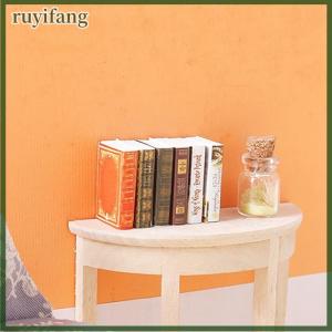 ruyifang 6 cái 1:12 Dollhouse thu nhỏ cuốn sách truyện tranh Cuốn Sách Nhỏ mini mô hình trẻ em giả vờ chơi đồ chơi nhà búp bê phụ kiện