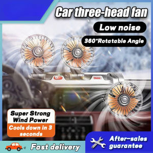 Dual Fan Car Air Cooler 360° Cooling USB Portable Air Conditioner for Van Truck Home Office
