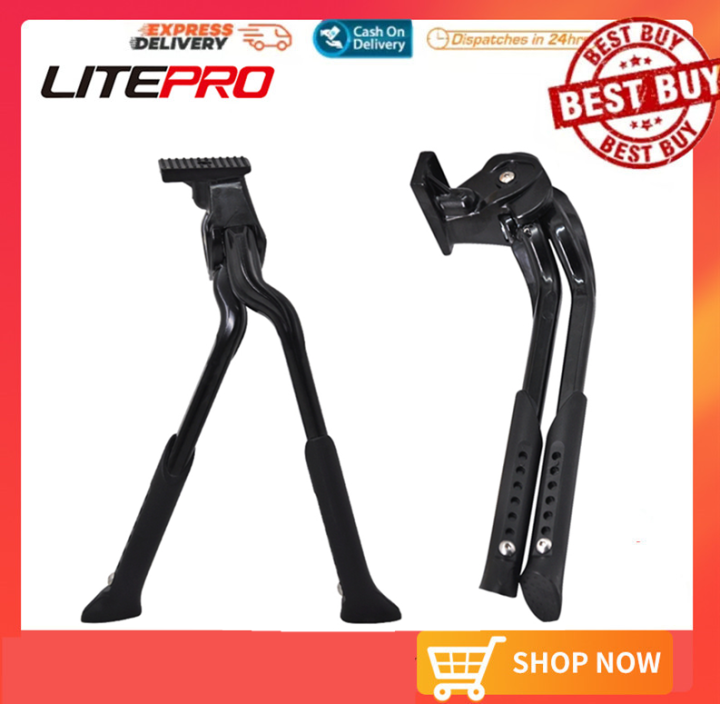Litepro%20Road%20Mountain%20Bicycle%20Double%20Kickstand%2020%2028%20Inch%20Foot%20Support%20Parking%20Rack%20Folding%20Bike%20Bracket%20Aluminum%20Alloy%20Adjustable%20-%20Image%202