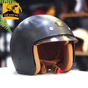 MŨ BẢO HIỂM KÍNH ÂM LÓT THÁO RỜI CHÍNH HÃNG ROYAL M139 CARBON(ĐƯỢC CHỌN MÀU KÍNH)