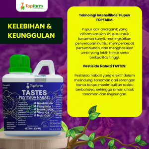 Pupuk Pestisida Topfarm / Pupuk Khusus Tanaman Kunyit /Pupuk Kunyit Cair /Pupuk Khusus Buah Kunyit / Obat Hama Tanaman Kunyit / Obat Semprot Daun Kunyit / Obat Jamur Akar Tanaman Kunyit