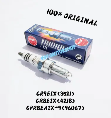 100% ORIGINAL NGK PLUG IRIDIUM RACING CR8EIX CR9EIX Y15ZR Y16ZR Y15 Y16 LC135 LC 135 WAVE125 WAVE110 R25 NINJA250 ER6 RS150 RSX NVX NMAX