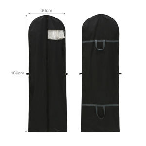 JustLiving 1ชิ้นชุดแต่งงานชุดฝาครอบกันฝุ่นผ้าคลุมกันฝุ่นกระเป๋าที่เก็บเสื้อผ้าพับได้ขนาด180ซม. ถุงเก็บเสื้อผ้าขนาดใหญ่ฝาครอบกันฝุ่นตู้เสื้อผ้า