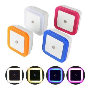LED wall night light Light Control Auto Sensor Light Smart home Energy-saving White light with EU plug 220V 0.5W