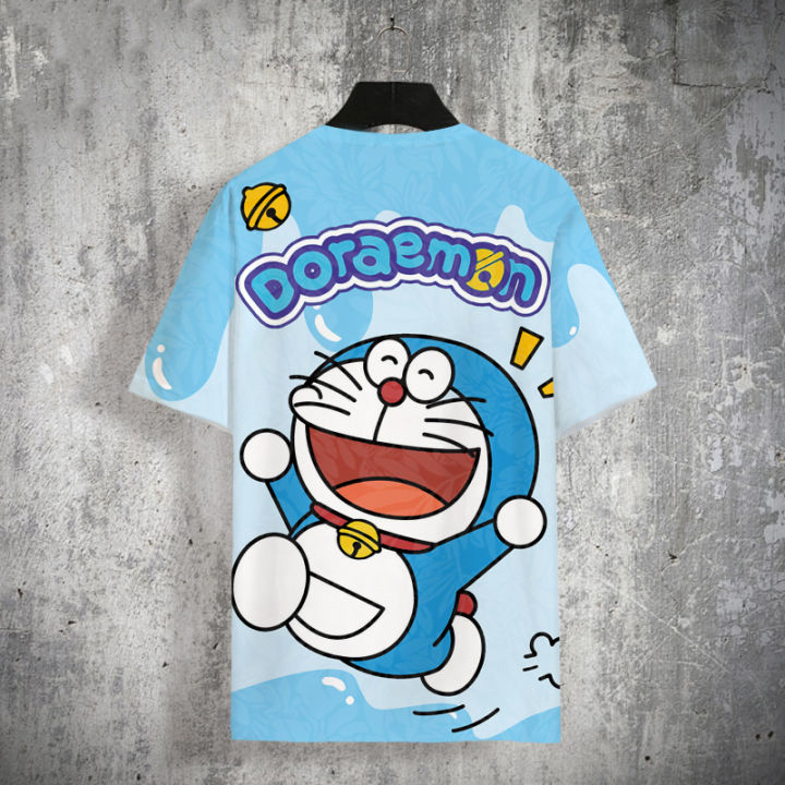 Doraemon Tshirt Short Sleeve Top Unisex Cosplay Jingle Cat 3D Shirt For Kid Adult Graphic Casual Plus Size Tee Lazada